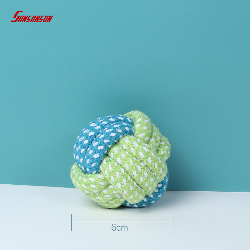 Mutiple Design Custom Rope Ball Dog Toy