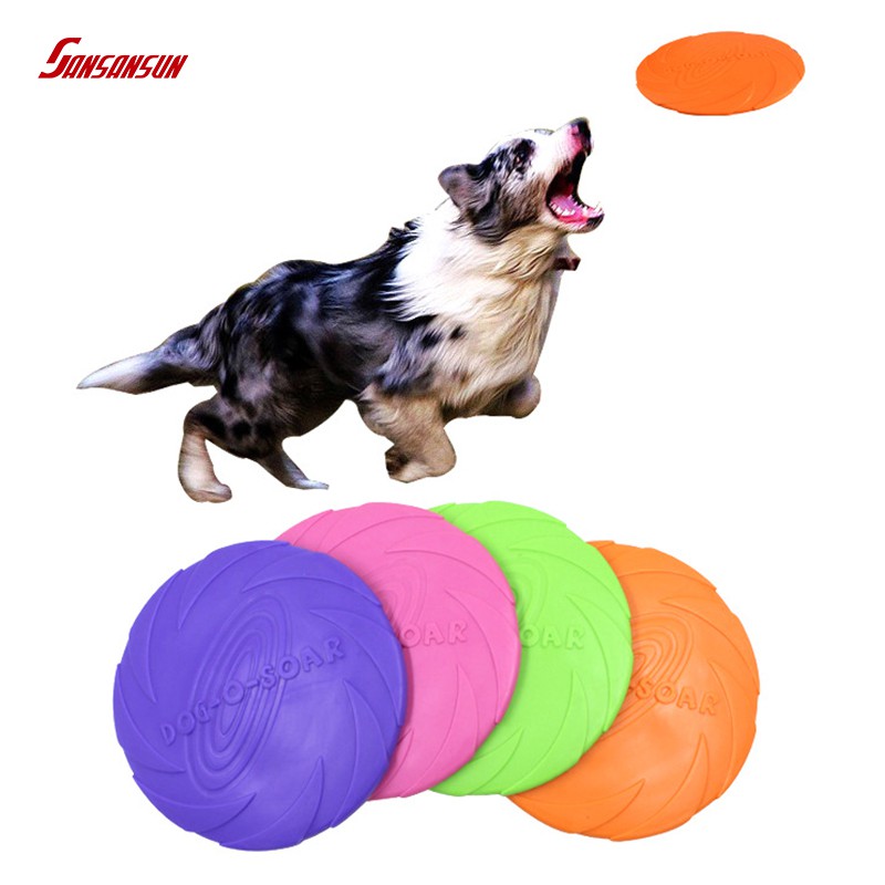 dog rubber frisbee