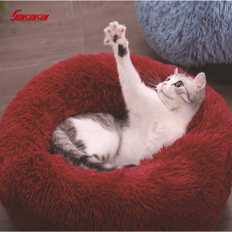 round pet bed