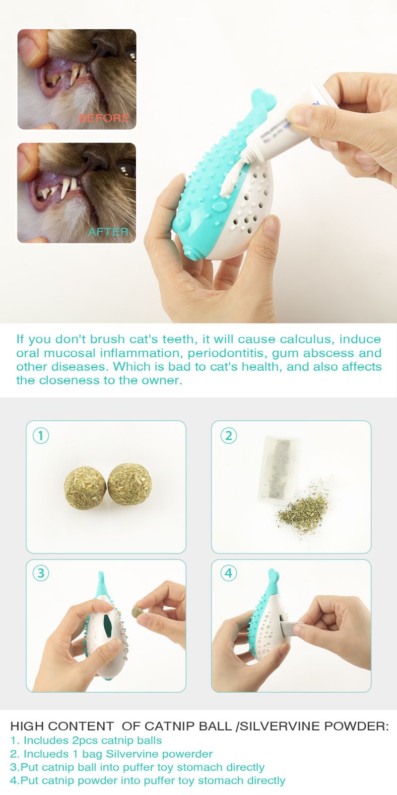 cat toothbrush