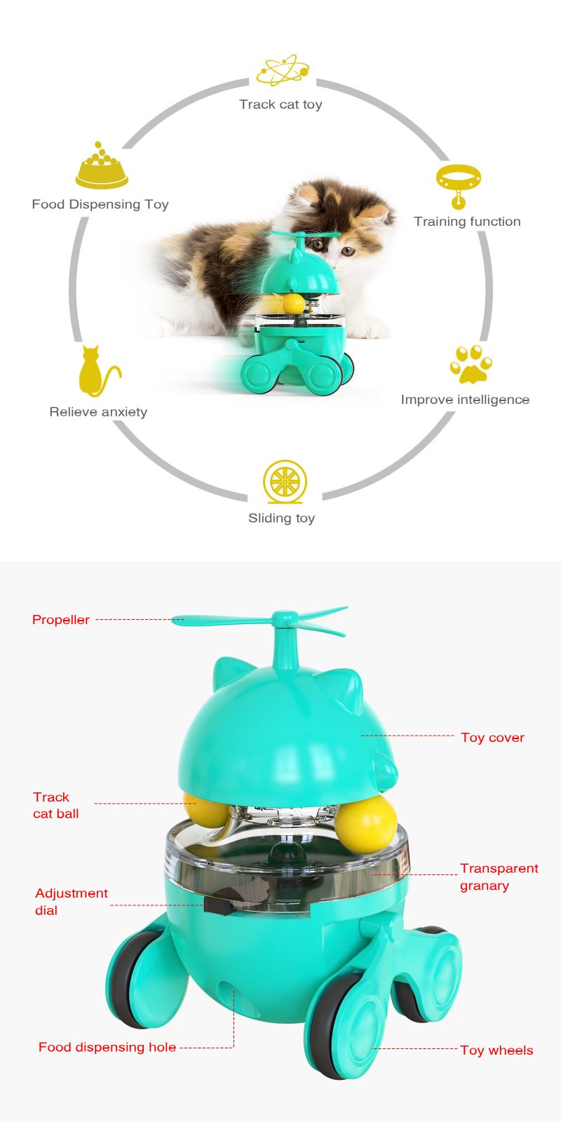 motion sensor cat toy