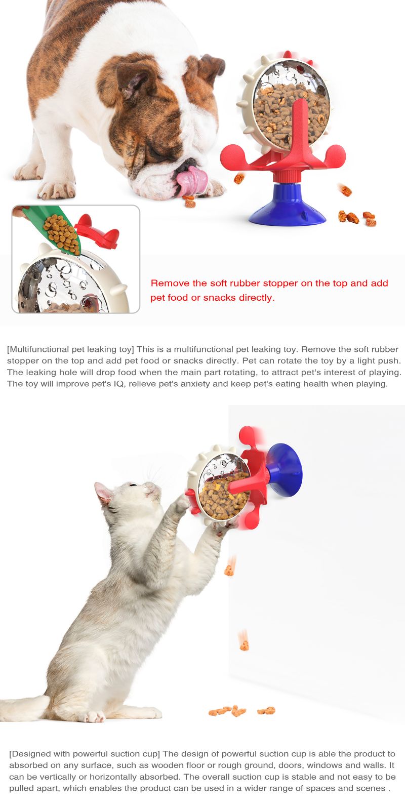 CAT DOG FOOD dispenser