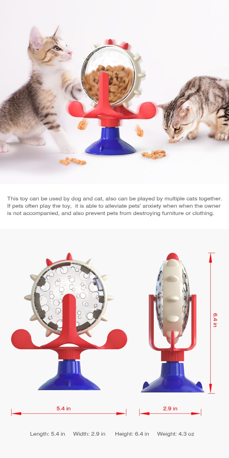 interactive food dispenser cat toy