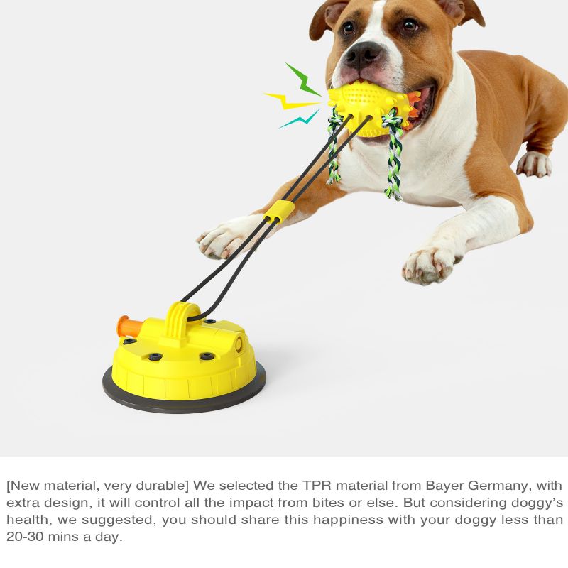 suction cup tug dog toy