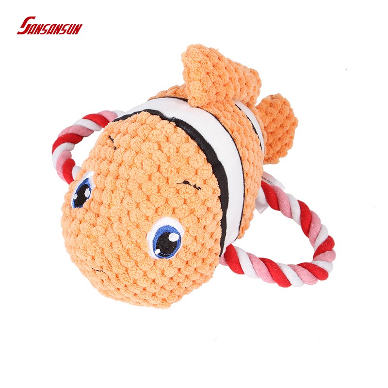 dog soft toy with rope