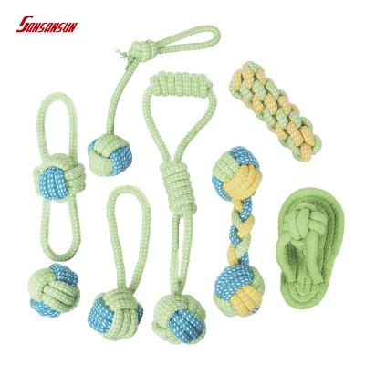 rope ball dog toy